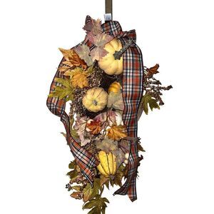 2 Pumpkin Maple Leaf Teardrop 26 inch | Home Accents Holiday